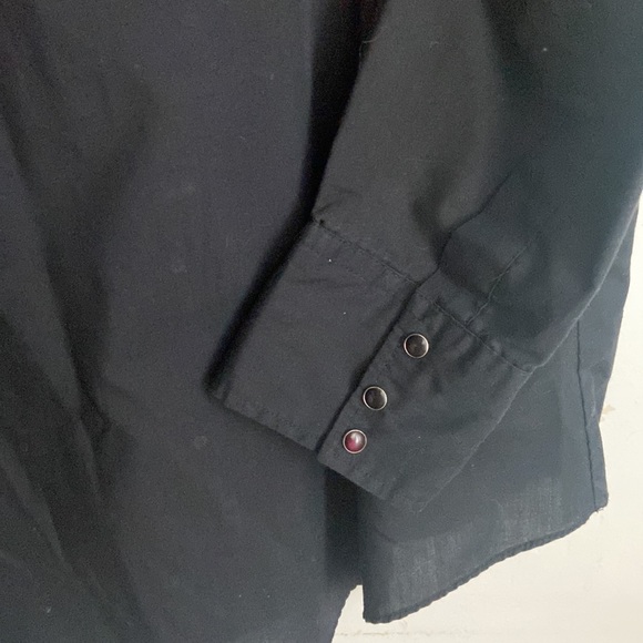 Western Embroidered Ely Diamond sz L Snap Shirt - Picture 7 of 9